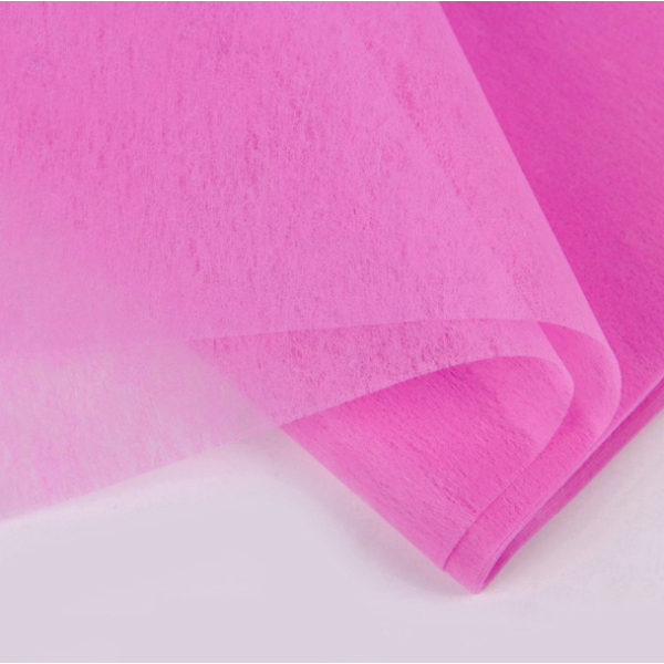 Non Woven Flower Wrapping Paper Pink 33 Sheets